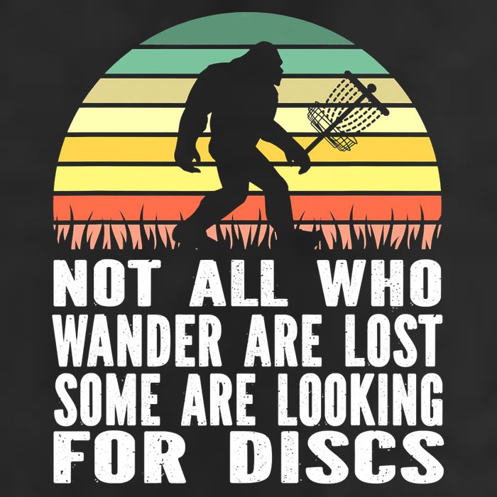 Bigfoot Disc Golf Sasquatch Funny Golf Ultimate 7 Panel Mesh Trucker Snapback Hat