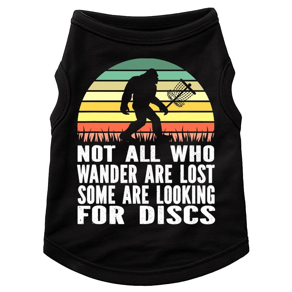 Bigfoot Disc Golf Sasquatch Funny Golf Ultimate Doggie Tank