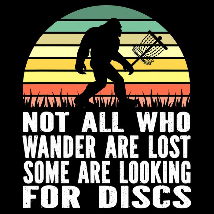 Bigfoot Disc Golf Sasquatch Funny Golf Ultimate T-Shirt