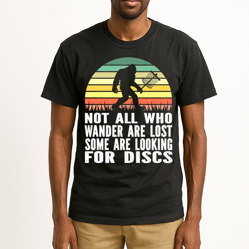 Bigfoot Disc Golf Sasquatch Funny Golf Ultimate Tall T-Shirt