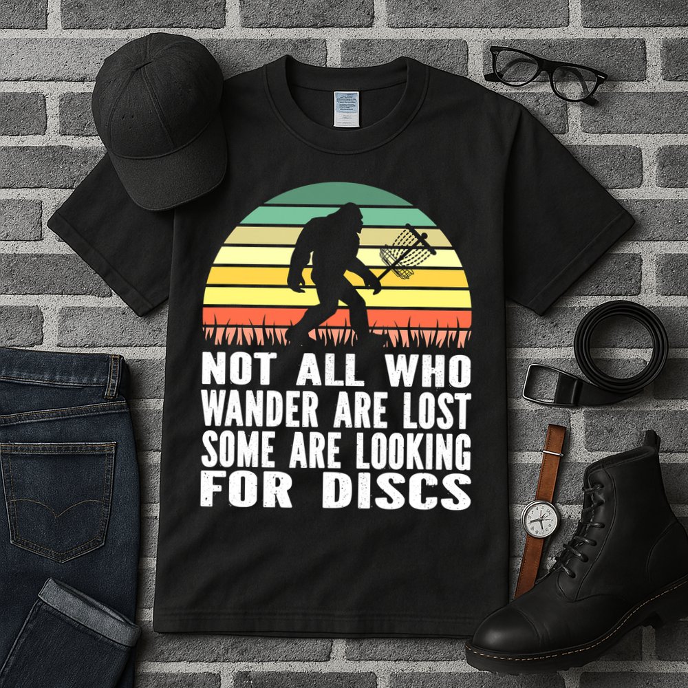 Bigfoot Disc Golf Sasquatch Funny Golf Ultimate Tall T-Shirt