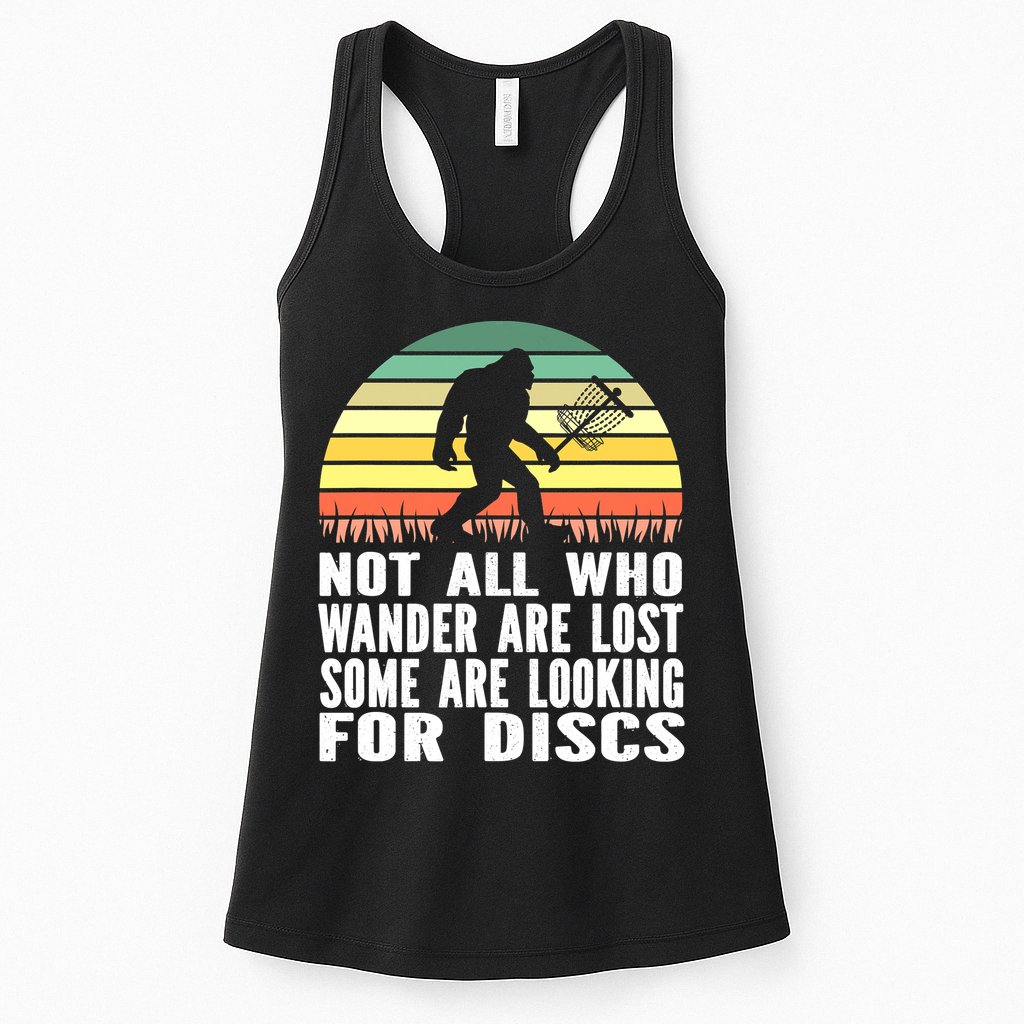 Bigfoot Disc Golf Sasquatch Funny Golf Ultimate Womens Tank Top