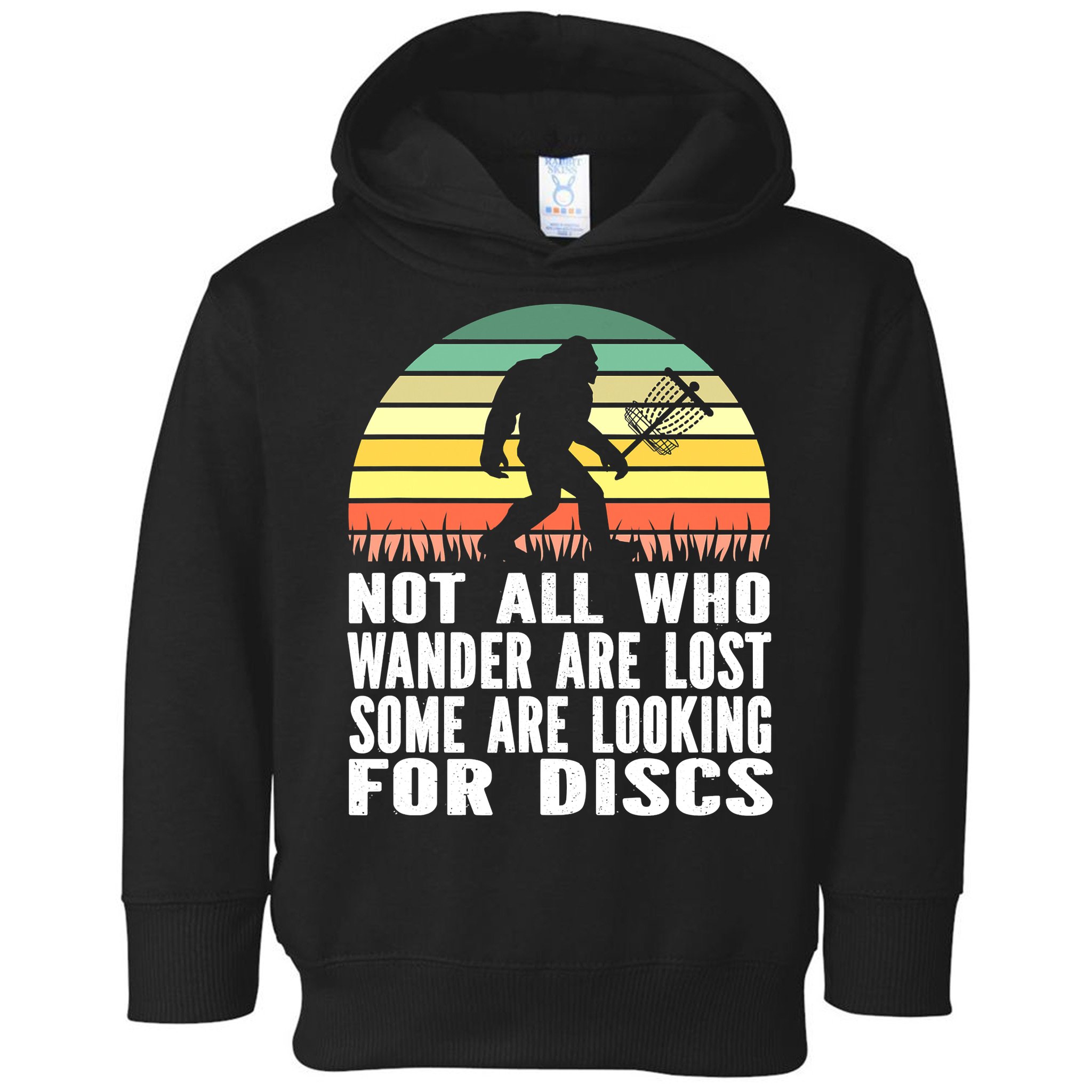 Bigfoot Disc Golf Sasquatch Funny Golf Ultimate Toddler Hoodie