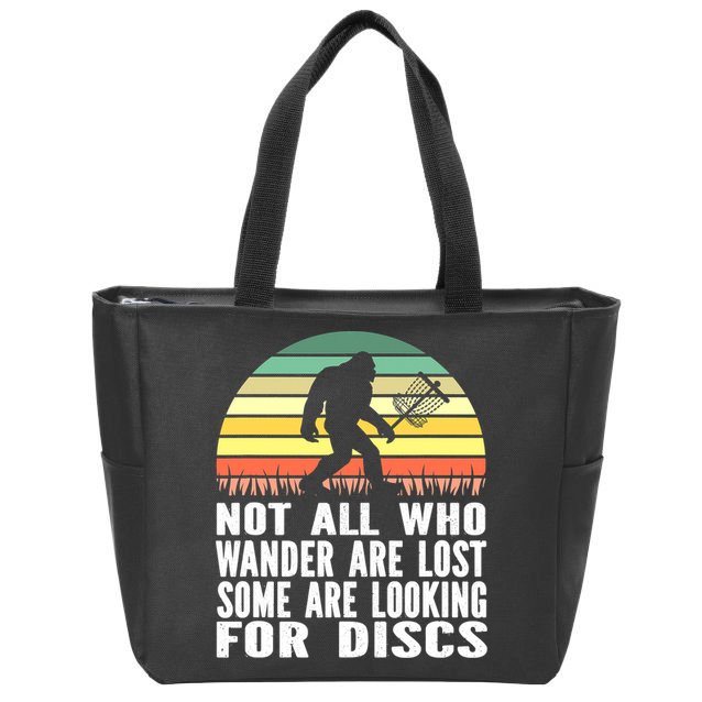 Bigfoot Disc Golf Sasquatch Funny Golf Ultimate Zip Tote Bag