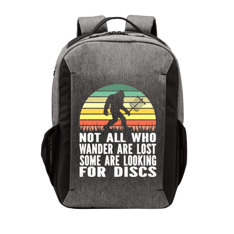 Bigfoot Disc Golf Sasquatch Funny Golf Ultimate Vector Backpack