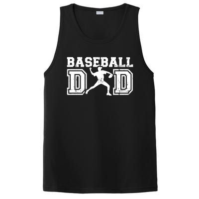 Baseball Dad Gift For Father's Day Gift PosiCharge Competitor Tank