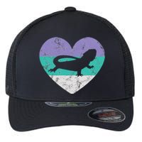 Bearded Dragon Gift Flexfit Unipanel Trucker Cap