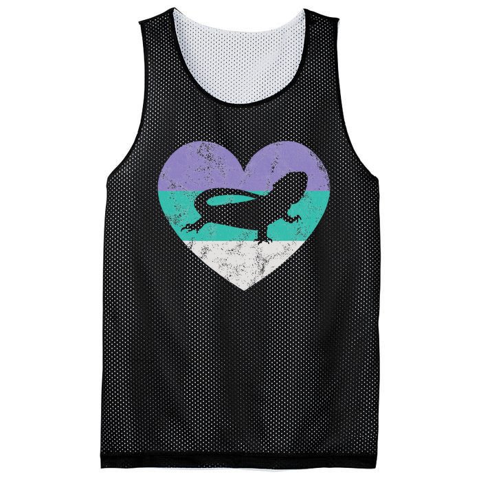 Bearded Dragon Gift Mesh Reversible Basketball Jersey Tank