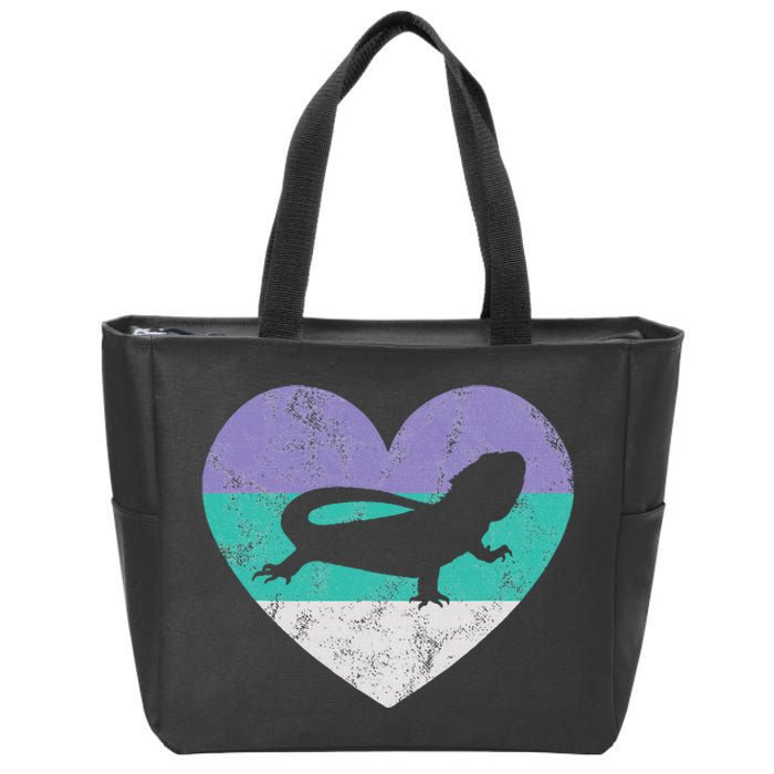 Bearded Dragon Gift Zip Tote Bag