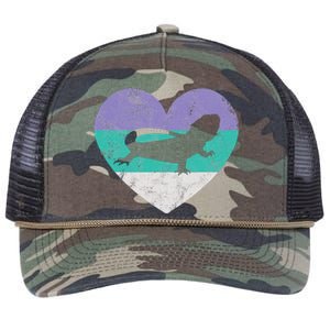 Bearded Dragon Gift Retro Rope Trucker Hat Cap