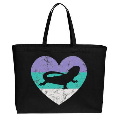 Bearded Dragon Gift Cotton Canvas Jumbo Tote