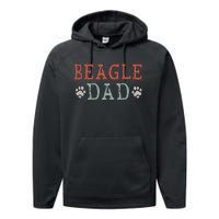 Beagle Dad Gift Performance Fleece Hoodie