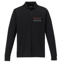 Beagle Dad Gift Performance Long Sleeve Polo