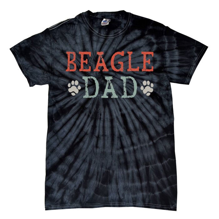 Beagle Dad Gift Tie-Dye T-Shirt