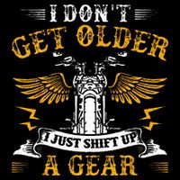 Bikers DonT Get Older Motorcycle Funny Biker Cooling Performance Crew T-Shirt