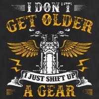 Bikers DonT Get Older Motorcycle Funny Biker Adult Drive Performance Visor