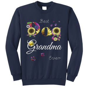 Best Dog Grandma Ever Sunflower Floral Dog Lover Mothers Day Sweatshirt