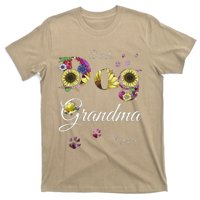 Best Dog Grandma Ever Sunflower Floral Dog Lover Mothers Day T-Shirt