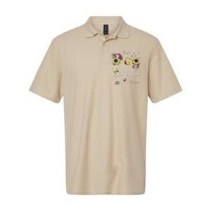 Best Dog Grandma Ever Sunflower Floral Dog Lover Mothers Day Softstyle Adult Sport Polo