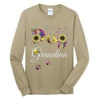 Best Dog Grandma Ever Sunflower Floral Dog Lover Mothers Day Tall Long Sleeve T-Shirt