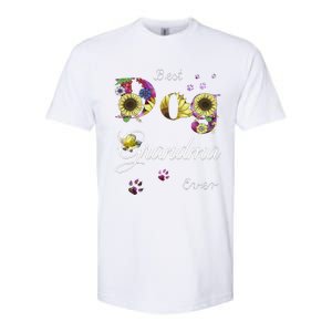 Best Dog Grandma Ever Sunflower Floral Dog Lover Mothers Day Softstyle CVC T-Shirt