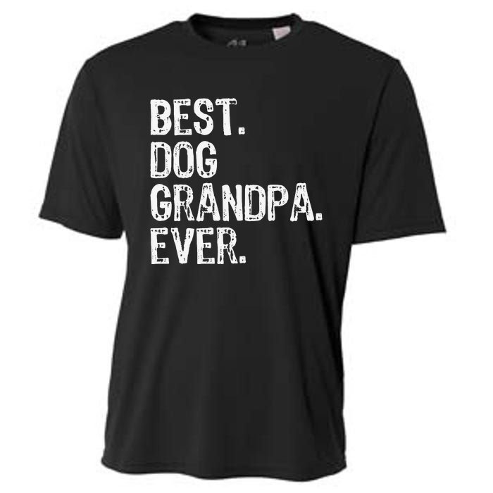 Best Dog Grandpa Ever Funny Cool Cooling Performance Crew T-Shirt