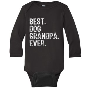 Best Dog Grandpa Ever Funny Cool Baby Long Sleeve Bodysuit