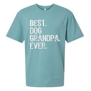 Best Dog Grandpa Ever Funny Cool Sueded Cloud Jersey T-Shirt