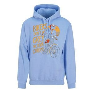 Bikers DonT Go Grey We Turn Chrome Motorcycle Bike Lover Unisex Surf Hoodie