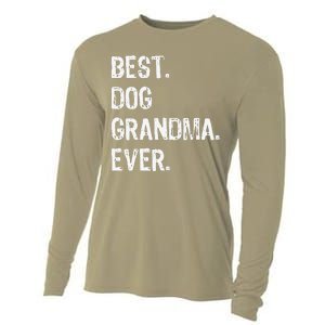 Best Dog Grandma Ever Cute Funny Cooling Performance Long Sleeve Crew