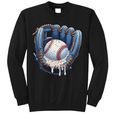 Baseball Drip Glove Ice Cream Drip Sports Sweatshirt
