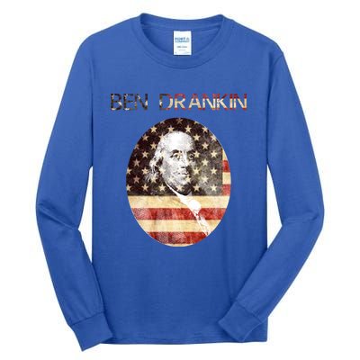 Ben Drankin Gift For Weekend Ing Bbq Meaningful Gift Tall Long Sleeve T-Shirt