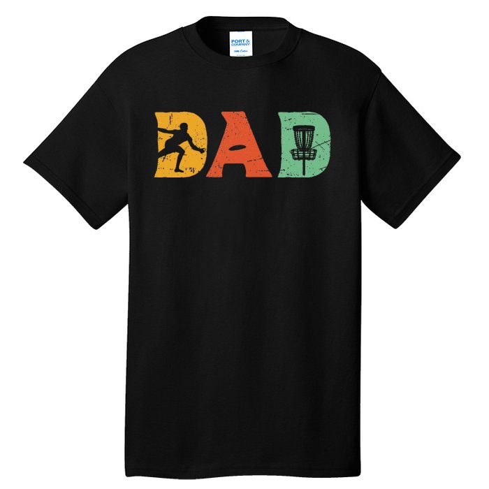 Best Disc Golf Dad Retro Fathers Day For Dad Sports Tall T-Shirt