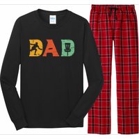 Best Disc Golf Dad Retro Fathers Day For Dad Sports Long Sleeve Pajama Set