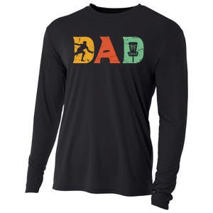 Best Disc Golf Dad Retro Fathers Day For Dad Sports Cooling Performance Long Sleeve Crew