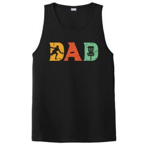 Best Disc Golf Dad Retro Fathers Day For Dad Sports PosiCharge Competitor Tank