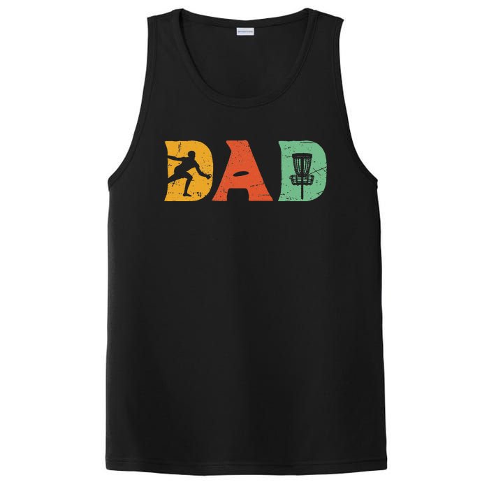 Best Disc Golf Dad Retro Fathers Day For Dad Sports PosiCharge Competitor Tank