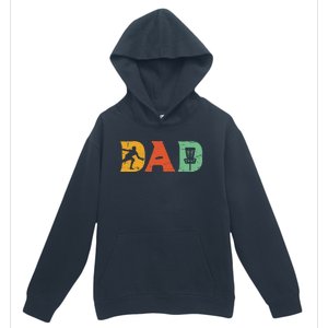 Best Disc Golf Dad Retro Fathers Day For Dad Sports Urban Pullover Hoodie