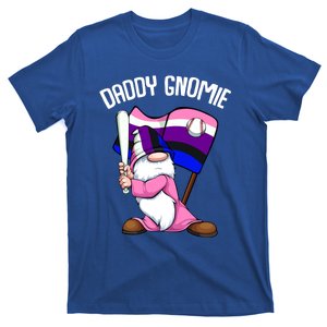 Baseball Daddy Gnome Lgbtgiftq Genderfluid Pride Flag Color Gift T-Shirt