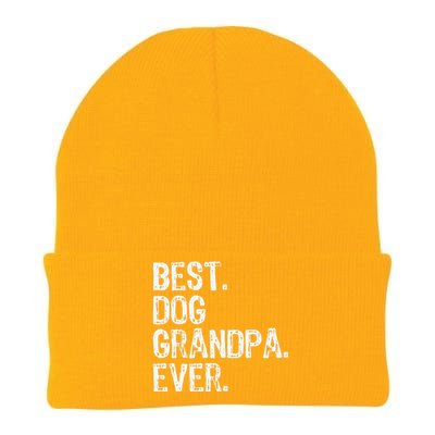 Best Dog Grandpa Ever Funny Cool Knit Cap Winter Beanie