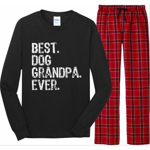 Best Dog Grandpa Ever Funny Cool Long Sleeve Pajama Set