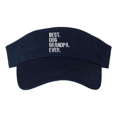 Best Dog Grandpa Ever Funny Cool Valucap Bio-Washed Visor