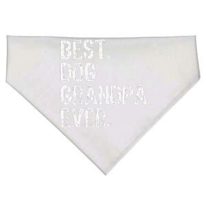 Best Dog Grandpa Ever Funny Cool USA-Made Doggie Bandana