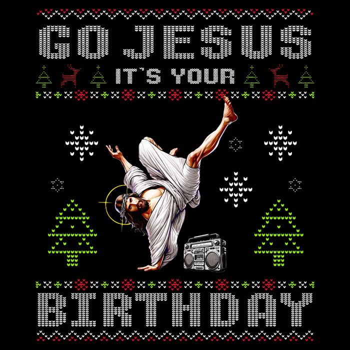 Break Dance Go Jesus It's Your Birthday Merry Christmas Day  16 in Basic Backpack