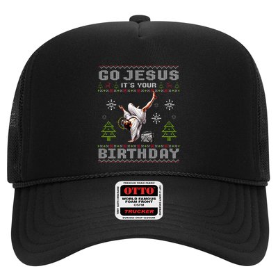 Break Dance Go Jesus It's Your Birthday Merry Christmas Day  Trucker Hat