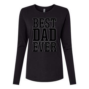 Best Dad Gift Womens Cotton Relaxed Long Sleeve T-Shirt