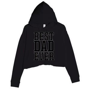 Best Dad Gift Crop Fleece Hoodie