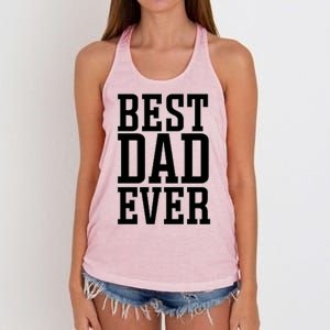 Best Dad Gift Women's Knotted Racerback Tank