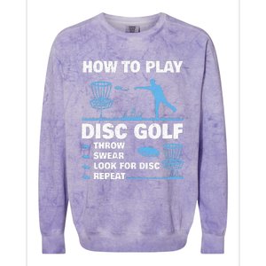 Best Disc Golf For  Disc Golf Tournament Player Colorblast Crewneck Sweatshirt