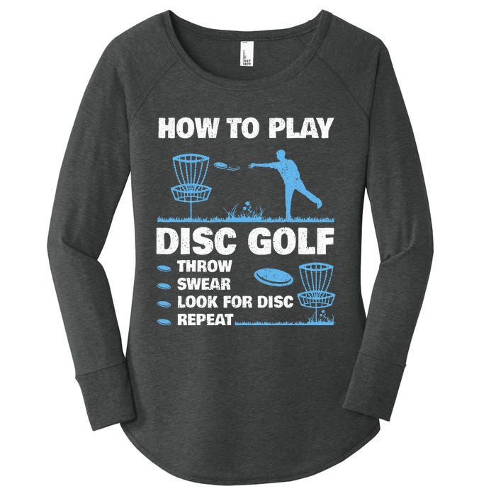 Best Disc Golf For  Disc Golf Tournament Player Women's Perfect Tri Tunic Long Sleeve Shirt